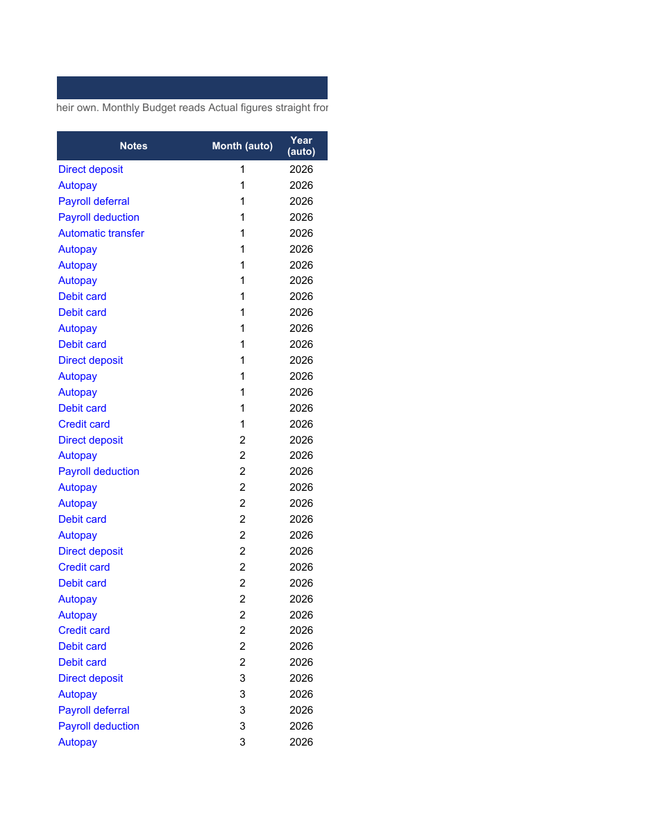 Annual Budget and Net Worth Tracker preview 8