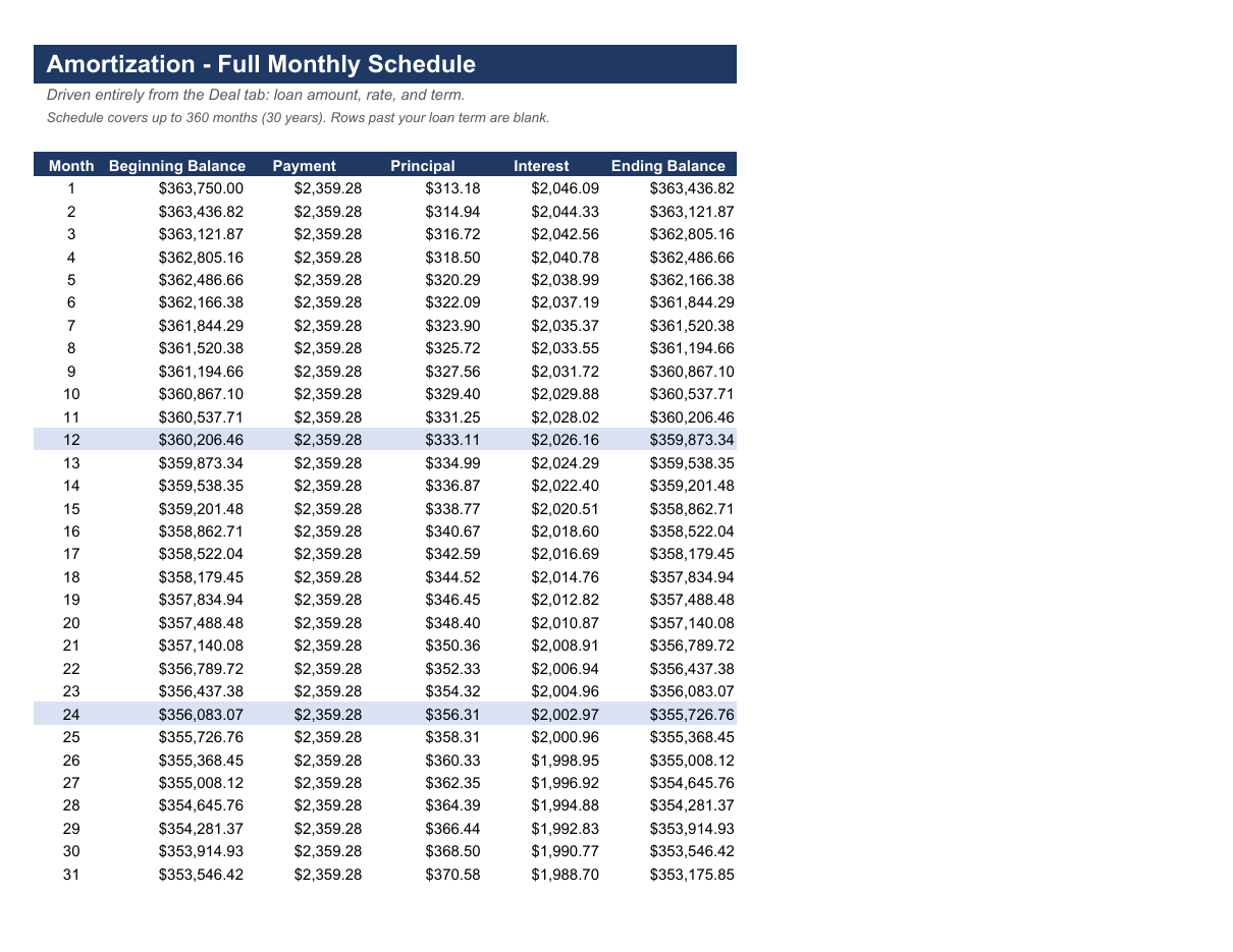 Rental Property Analyzer (Cash Flow, ROI, 10-Year IRR) preview 4